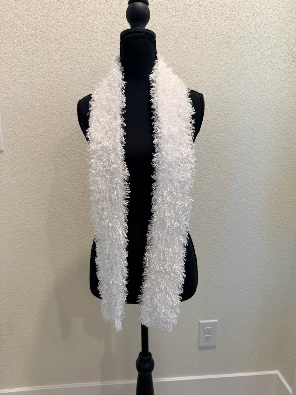 4 Piece Blue, Black & Ivory Statement Scarf Collection